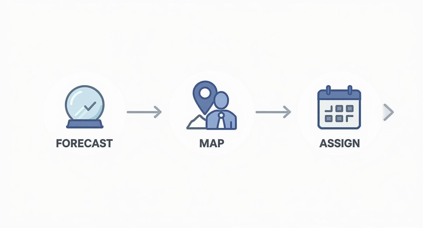 Infographic about scheduling of production