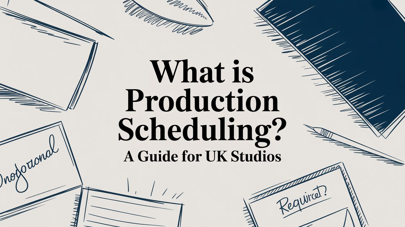 What is production scheduling? This guide explains the core methods, KPIs, and tools UK studios and manufacturers use to boost efficiency and meet deadlines.